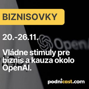 43. BIZNISOVKY: Vládne stimuly pre biznis a kauza okolo OpenAI.