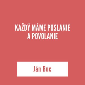 KAŽDÝ MÁME POSLANIE A POVOLANIE | Ján Buc