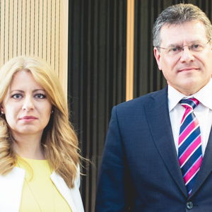 Prezidentský duel: Zuzana Čaputová a Maroš Šefčovič