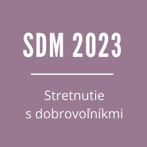 SDM 2023 | Stretnutie s dobrovoľníkmi