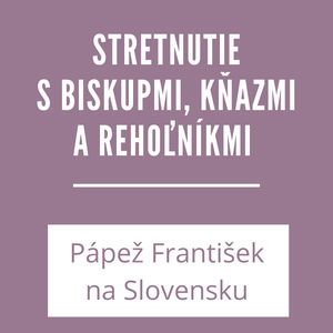 STRETNUTIE S BISKUPMI, KŇAZMI A REHOĽNÍKMI | PÁPEŽ FRANTIŠEK NA SLOVENSKU