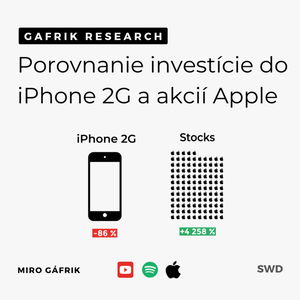 SWD: Porovnanie investície do iPhone 2G a akcií Apple