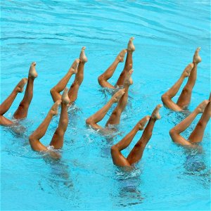 Synchronizované plávanie - akvabely (Veronika Strapeková)