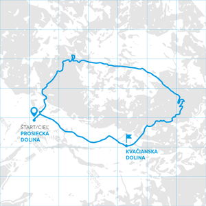 Turistická trasa: Prosiecka dolina – Kvačianska dolina