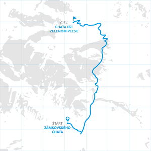 Turistická trasa: Zamkovského chata - Chata pri Zelenom plese