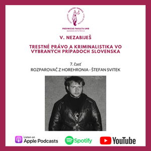 V. NEZABIJEŠ - Rozparovač z Horehronia - Štefan Svitek