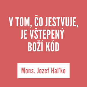 V TOM, ČO JESTVUJE, JE VŠTEPENÝ BOŽÍ KÓD | Mons. Jozef Haľko